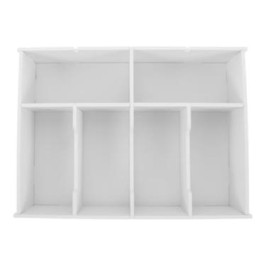 Imagem de ABOOFAN SAFE6grids Organizador de dinheiro Bandeja de dinheiro com vários compartimentos para mesa e gavetas, caixa de armazenamento para notas, moedas e recibos para uso doméstico e no escritório