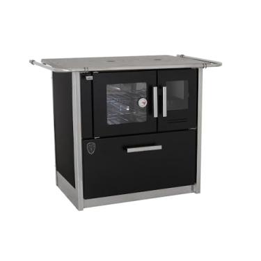 Imagem de Fogão A Lenha Eclipse Esquerdo Preto Chapa Ferro Fundido N2