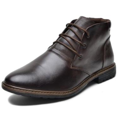 Imagem de Bota Social Masculina Coturno Cla Cle - AE1005 - Café - Cla-Cle, 40