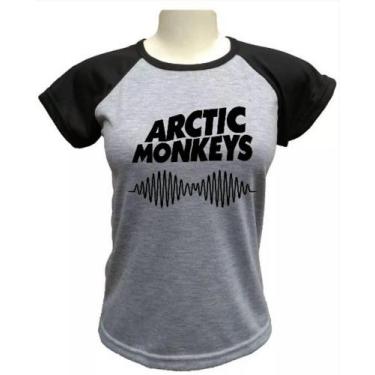 Imagem de Camiseta Arctic Monkeys Feminina, Cinza, G