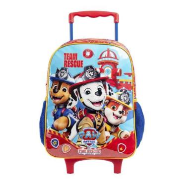 Imagem de Mochila Escolar Infantil de Rodinhas Patrulha Canina Fire Rescue Origi