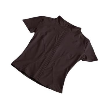 Imagem de Camisetas De Yoga Femininas De Secagem Rápida E Modeladoras, Alta Qual