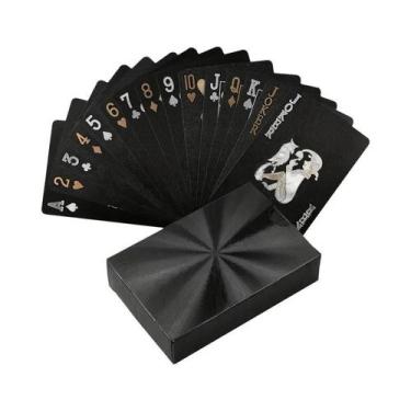 Imagem de Conjunto De Cartas De Baralho Em Folha De Ouro 24K, 55 Peças, Duráveis