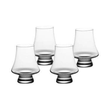Imagem de Conjunto De 4 Copos De Cristal Para Whisky De 9 Onças, Transparentes E