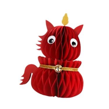 Imagem de Fancyes Decoração tradicional do Ano Chinês, ornamento de mesa do Ano Cavalo para exibição em armários internos, entradas e prateleiras, L