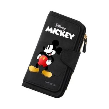 Imagem de Carteira Feminina Mickey Minnie Porta Cartões E Moedas Bolsas Feminina