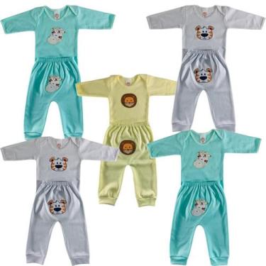 Imagem de Conjunto Roupa de Bebe Atacado Body e Mijão em Algodão - JOLEN BABY, U