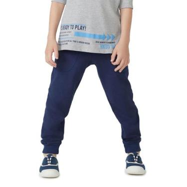 Imagem de Calça Básica Infantil Menino Com Bolso Em Moletom Peluciado - Hering K