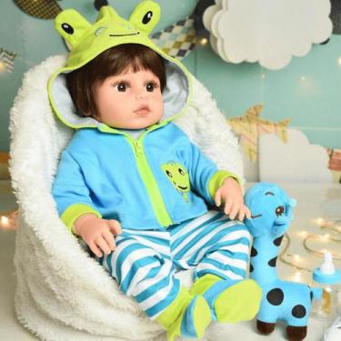 Imagem de Bebê Sweetie Reborn (R) Girafinha Menino Silicone-doll 48cm - Sweetie 