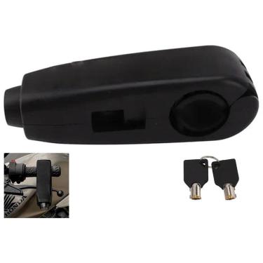 Imagem de Trava De Manete Moto Manopla Guidao Freio Embreagem Cadeado Antifurto Acelerador Motocicleta Bicicleta Bike Proteçao