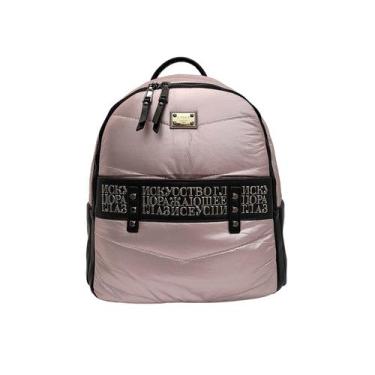 Imagem de Mochila costas  feminina casual super macia - golden fenix, Champanhe,