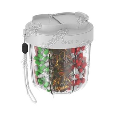 Imagem de Organizador De Pílulas Grande Com 7 Compartimentos, Container De Viage