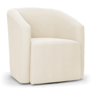 Imagem de Poltrona Decorativa Base Giratória Stella Max Veludo Bege D03 - D'Rossi