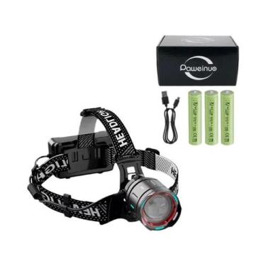 Imagem de Lanterna De Cabeça LED Poderosa De 1000W, 200.000.000LM, Super Brilhan