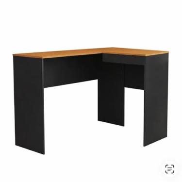 Imagem de Penteadeira Escrivaninha Maquiagem em L Mesa Escrivaninha com Bau Joias Make Belgica (BELGICA PRETO FREIJO)