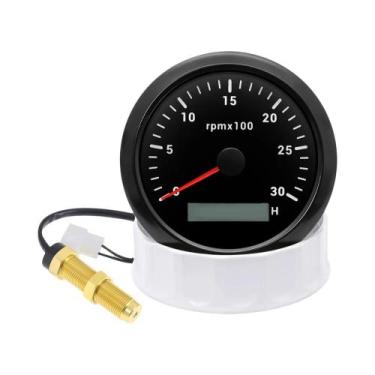 Imagem de Tacômetro Digital De 85mm Para Carro, Caminhão E Barco, Medidor De Vel