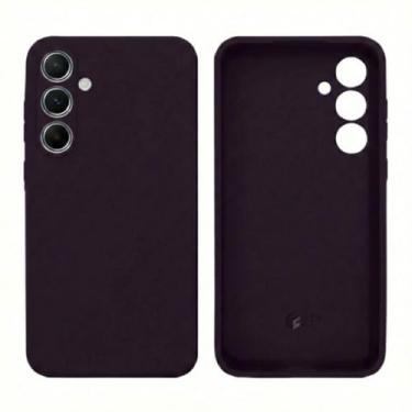 Imagem de Capa Case Compatível com Linha Galaxy A55 – Case Aveludada 3 Camadas Anti Impacto (Roxo Escuro)