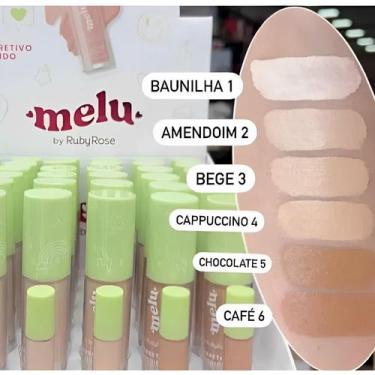 Imagem de Corretivo Liquido Cobertura Leve Melu By Ruby Rose Cor:Cappuccino 4, B