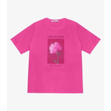 Imagem de Blusa Manga Curta Feminina Plus Size Secret Glam Rosa, Plus G2, Rosa