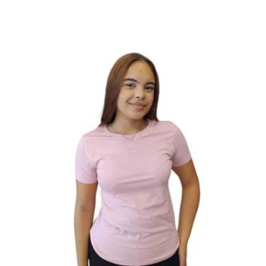 Imagem de Camiseta Feminina Ecko Fashion Basic Fio 40 com logo bordado-Feminino