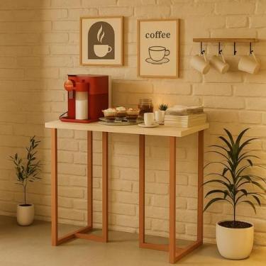 Imagem de Buffet Aparador Cantinho do Café Pequeno Compacto Pé de Ferro Industri