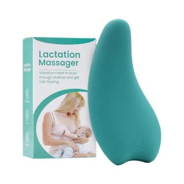 Imagem de Massageador De Silicone Macio Para Lactação Com Aquecimento E Vibração