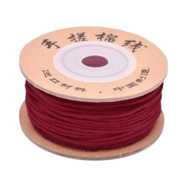 Imagem de Corda De Algodão Trançada De 3 Fios Para Macramê, Fio Para Miçangas, C