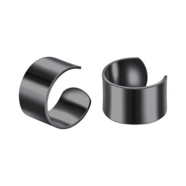 Imagem de Brincos De Pressão Femininos De Aço Inoxidável Com Folha, Sem Furo, Ac