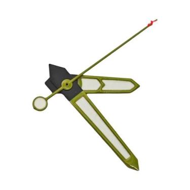 Imagem de Ponteiros De Relógio Luminosos Preto, Verde E Laranja Para Movimentos 