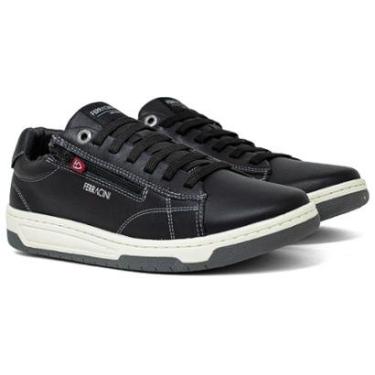 Imagem de Sapatênis Masculino Ferracini Vox Causal Couro Cadarço Elástico Com Zíper 8052-617-Masculino