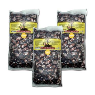 Imagem de Caramelo de chocolate diet toffee embalagem 1kg hué - kit 3 unidades