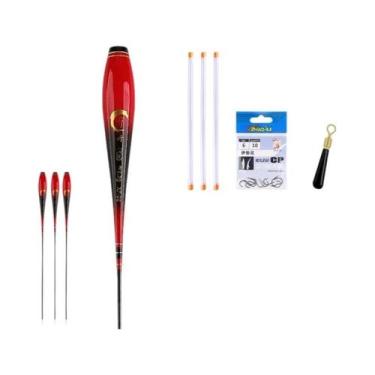 Imagem de Boia Luminosa Nano Para Pesca (3 Peças) Com Tubos, Sem Cauda, Para Rio