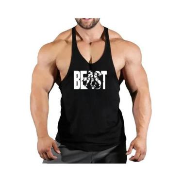 Imagem de Camiseta Sem Mangas Para Academia Masculina, Top De Fitness, Camiseta 