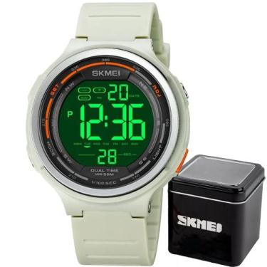 Imagem de Relógio Masculino Skmei 1841 Á Prova D'água Digital Esportivo, Cinza, 