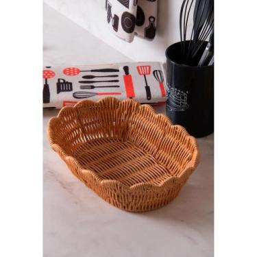 Imagem de Cesta Terraço 28cm x 20cm x 8cm Rattan Lyor