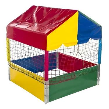 Imagem de Piscina de Bolinha de Criança 1,00m Pequena Quadrada - Rotoplay Brinqu