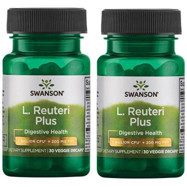 Imagem de Suplemento Swanson L. Reuteri Probiotic Plus 30 Cápsulas X 2-Unissex