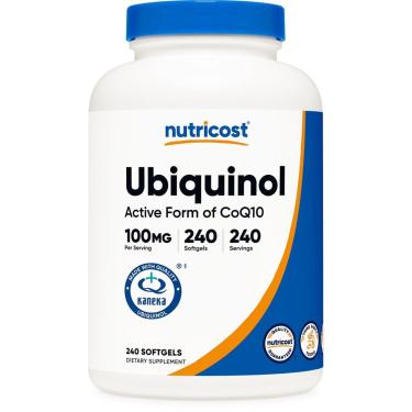 Imagem de Suplemento Nutricost Ubiquinol 100Mg 240 Cápsulas Gelatinosas-Unissex