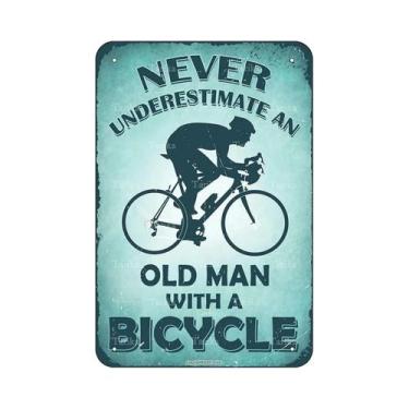 Imagem de Placa De Metal Vintage Com Tema De Ciclismo, Pintura Em Ferro Para Dec