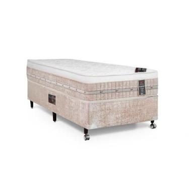 Imagem de Cama Box + Colchão Castor Solteiro Premium One Face Tecnopedic 120x203