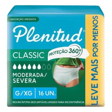Imagem de Roupa Íntima Plenitud Classic Para Incontinência G/xg 16 Un - Congratu