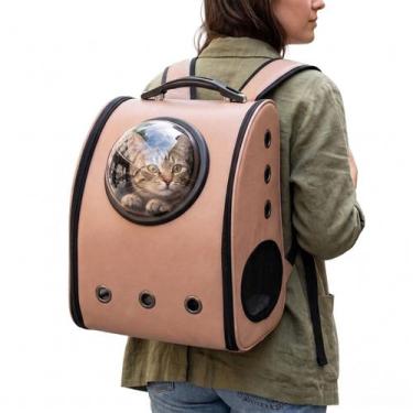 Imagem de Mochila Astronauta Canguru Bolsa Transporte Cães Gatos Pet Cachorro GT