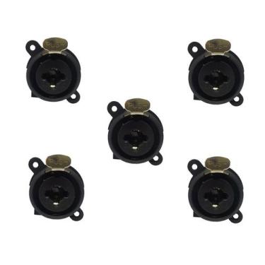 Imagem de Conector de Painel Combo XLR / P10 Tiaflex - Pacote 5 pçs