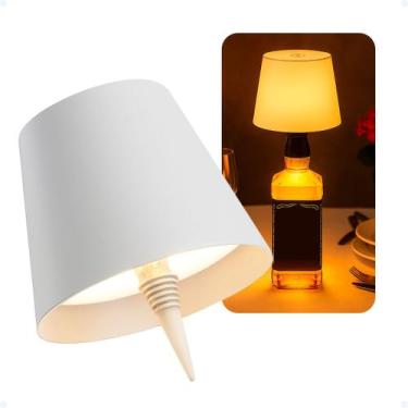 Imagem de Luminária Abajur De Garrafa Mesa LED Touch Sem Fio Portátil - Minimen,