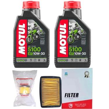 Imagem de Kit Filtro Oleo E Ar, Oleo 10W30 5100 Twister 2016 Á 2023 - Honda/Valf