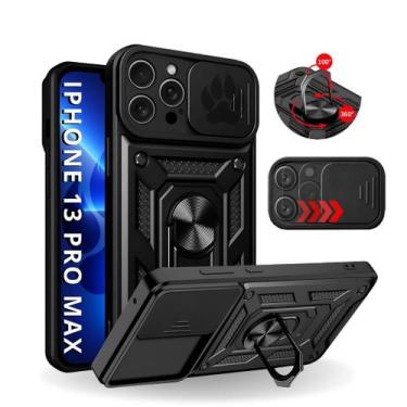 Imagem de Capa Capinha Armor Militar iPhone 13 Pro Max Anti Impacto Proteção Câm