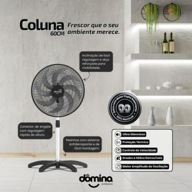 Imagem de Ventilador Ultra Silencioso 8 Pás Resistente Bivolt Forte - Home A.S, 
