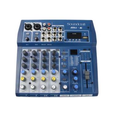Imagem de Mesa De Som Soundcraft Mi6 Profissional 6 Canais Bt Usb