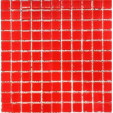 Imagem de Pastilha de Vidro 30cm x30cm Vermelho Escuro - Colortil, Vermelho Escu