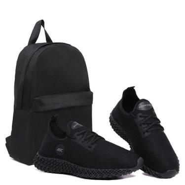 Imagem de Combo Tênis Masculino Ortopédico Com Mochila Conforto e Leveza para Caminhada, Academia-Masculino